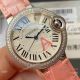 Swiss Quartz Cartier Medium Ballon Bleu 33 Double-row Case Pink Leather Strap (8)_th.jpg